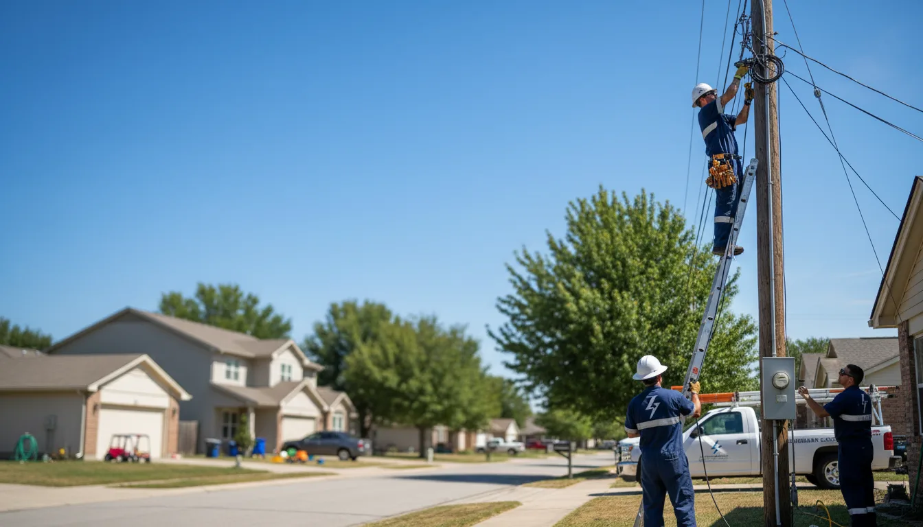 Residential electrician providing installation services in Clarksville, MO